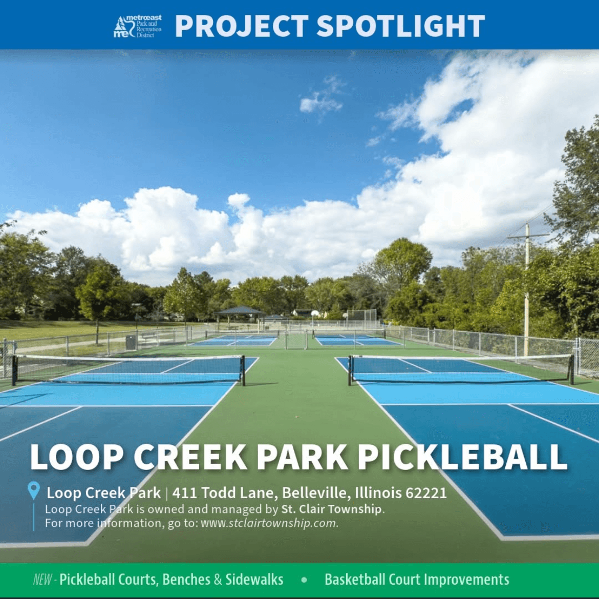 Loop Creek Park Court pickleball courts