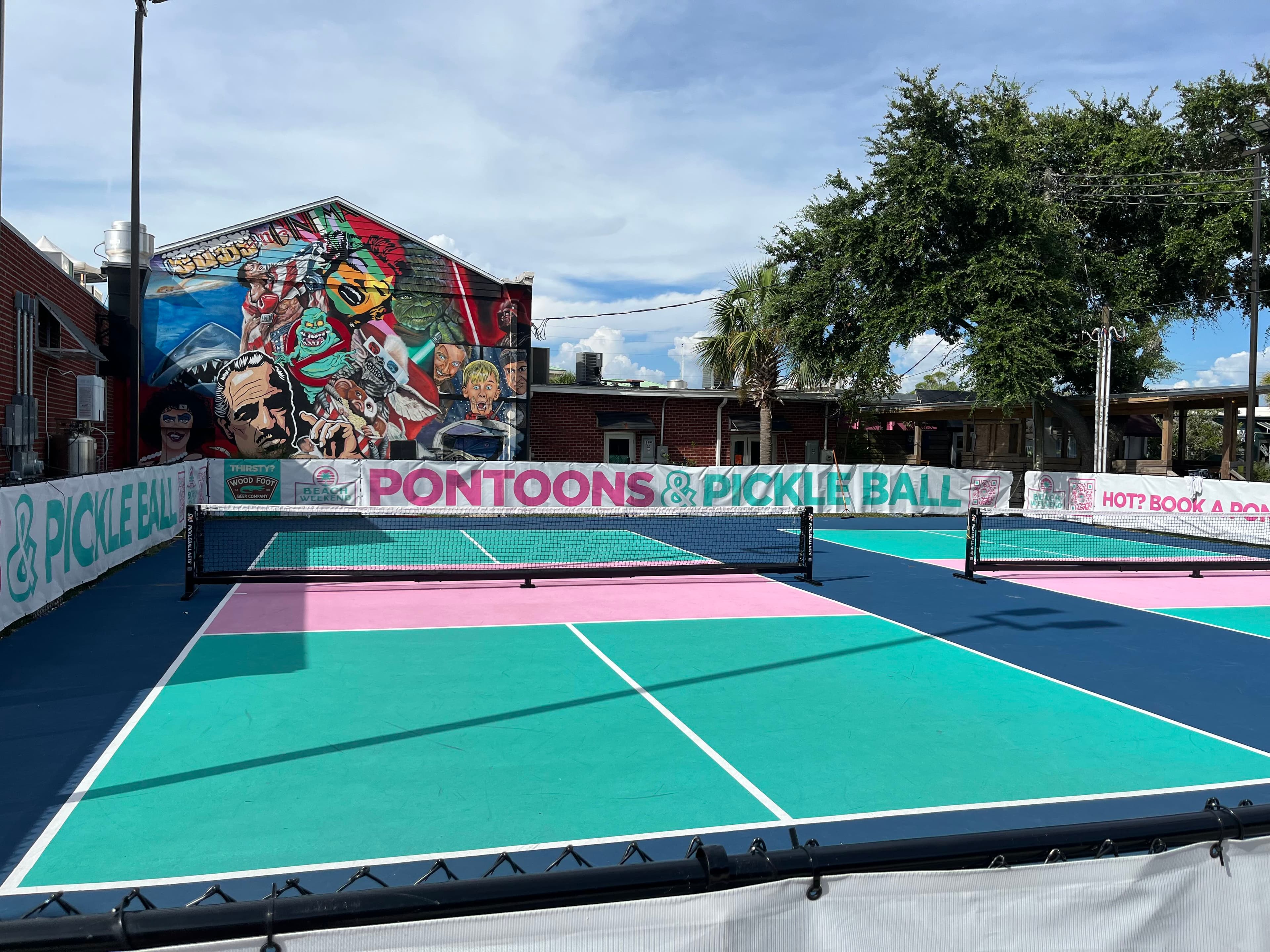 Wood Foot Brewing Company pickleball courts