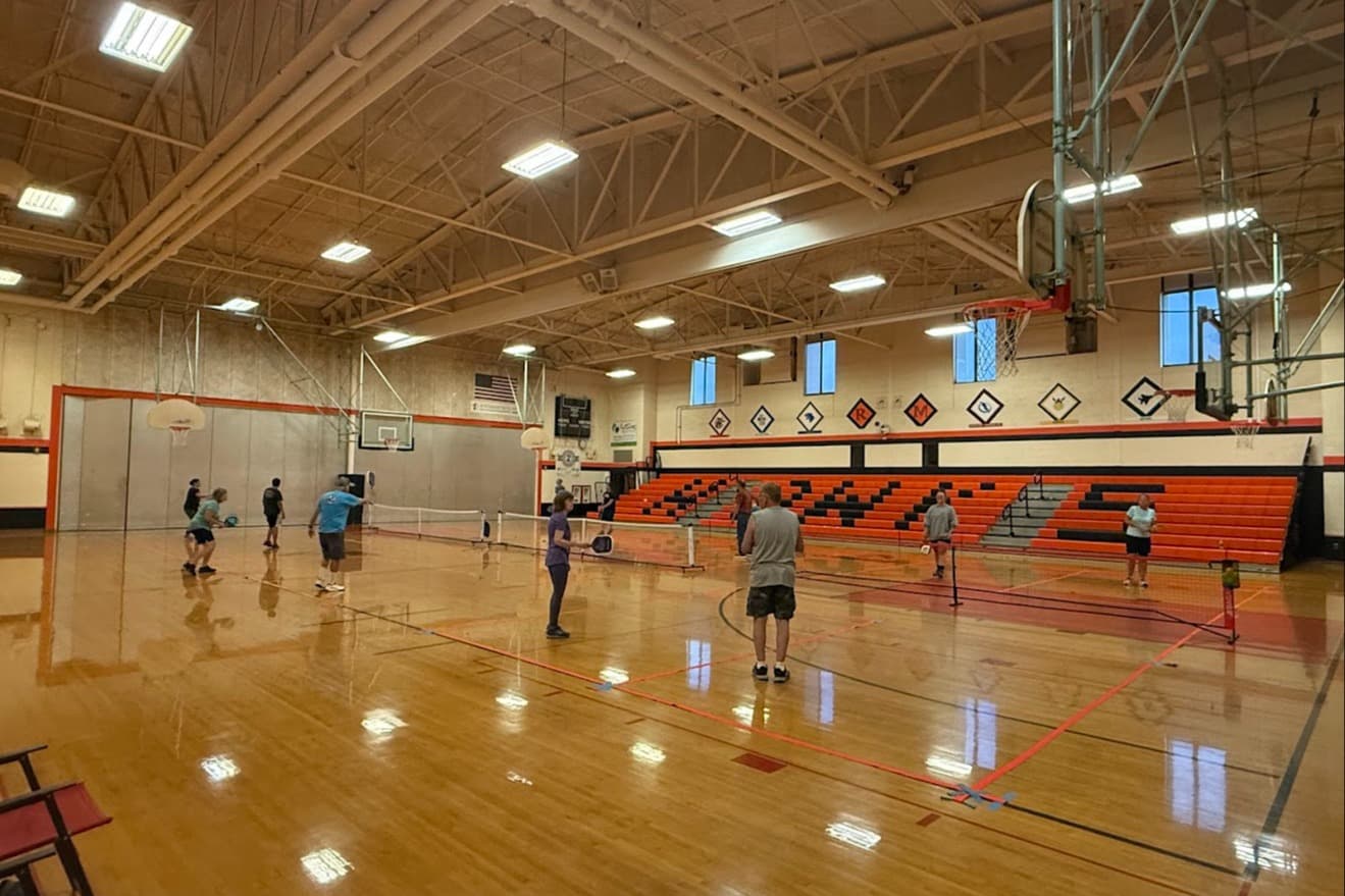 Republic/Michigamme School pickleball courts
