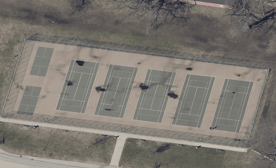 Euclid Memorial Park pickleball courts