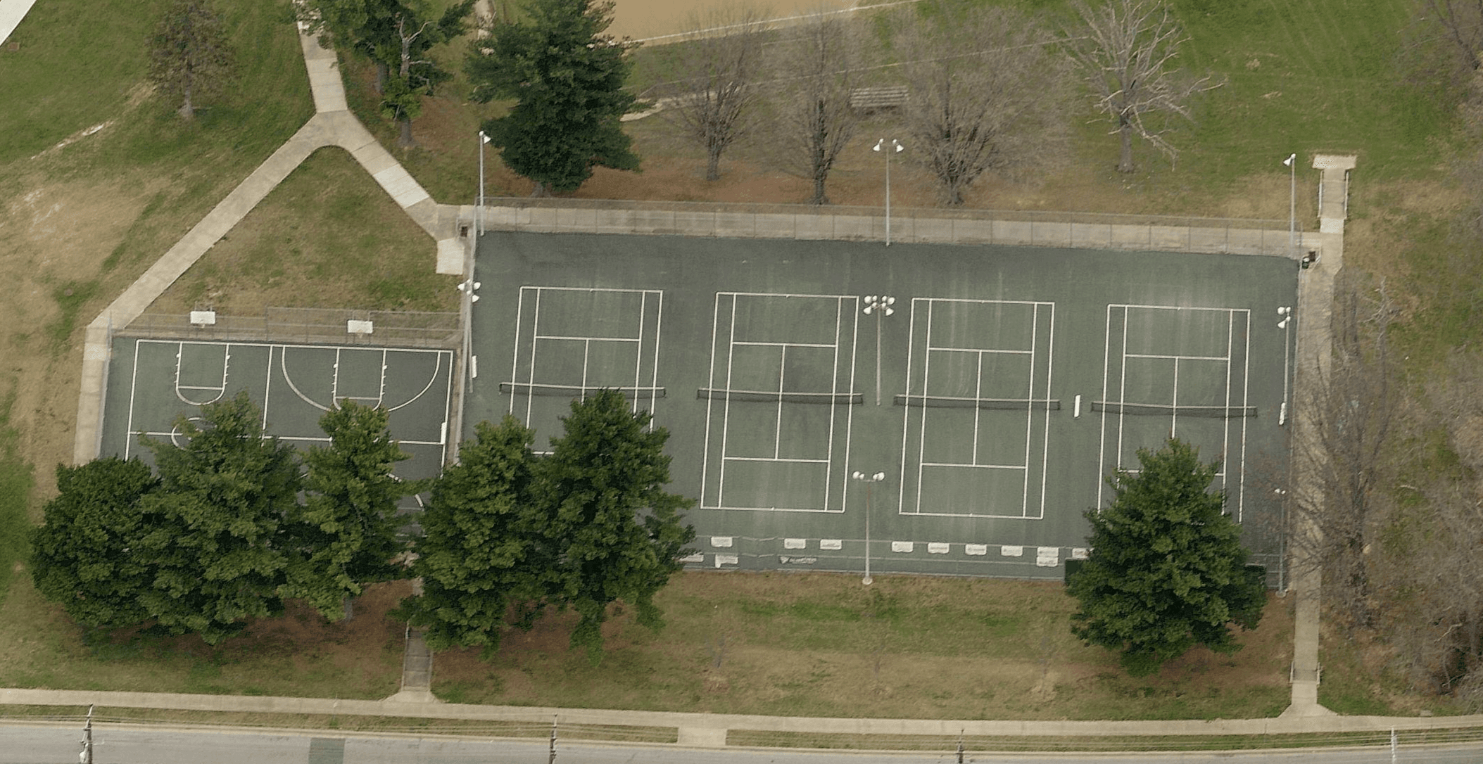Pikesville Middle School pickleball courts