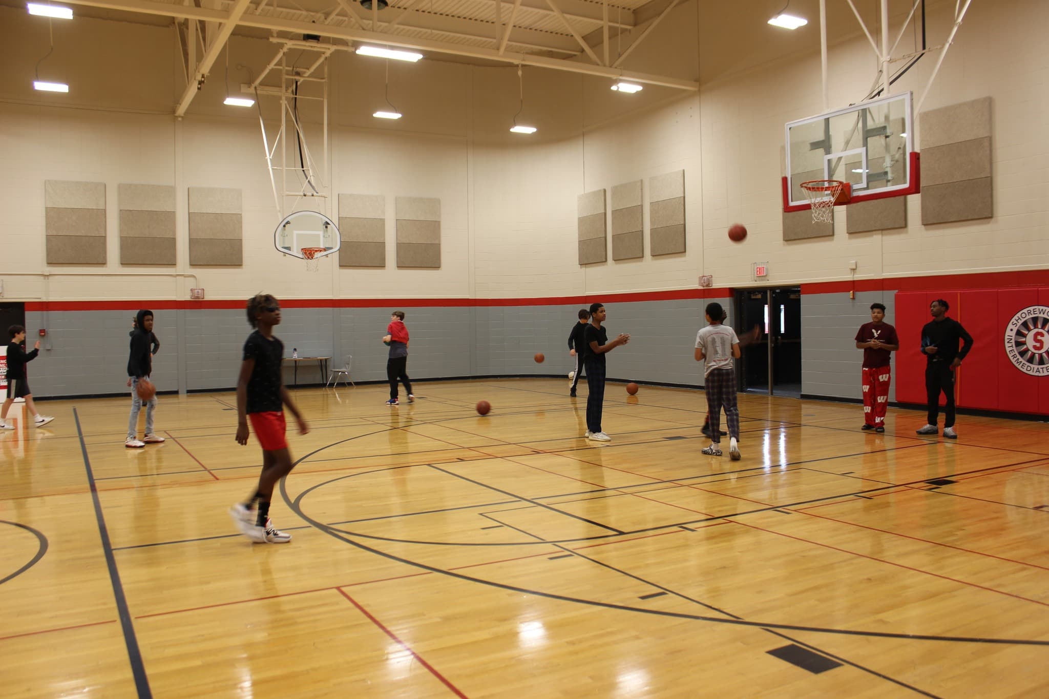 Shorewood High School Arena Gym pickleball courts