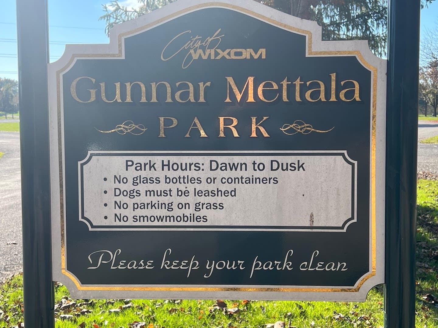 Gunnar Mettala Park pickleball courts