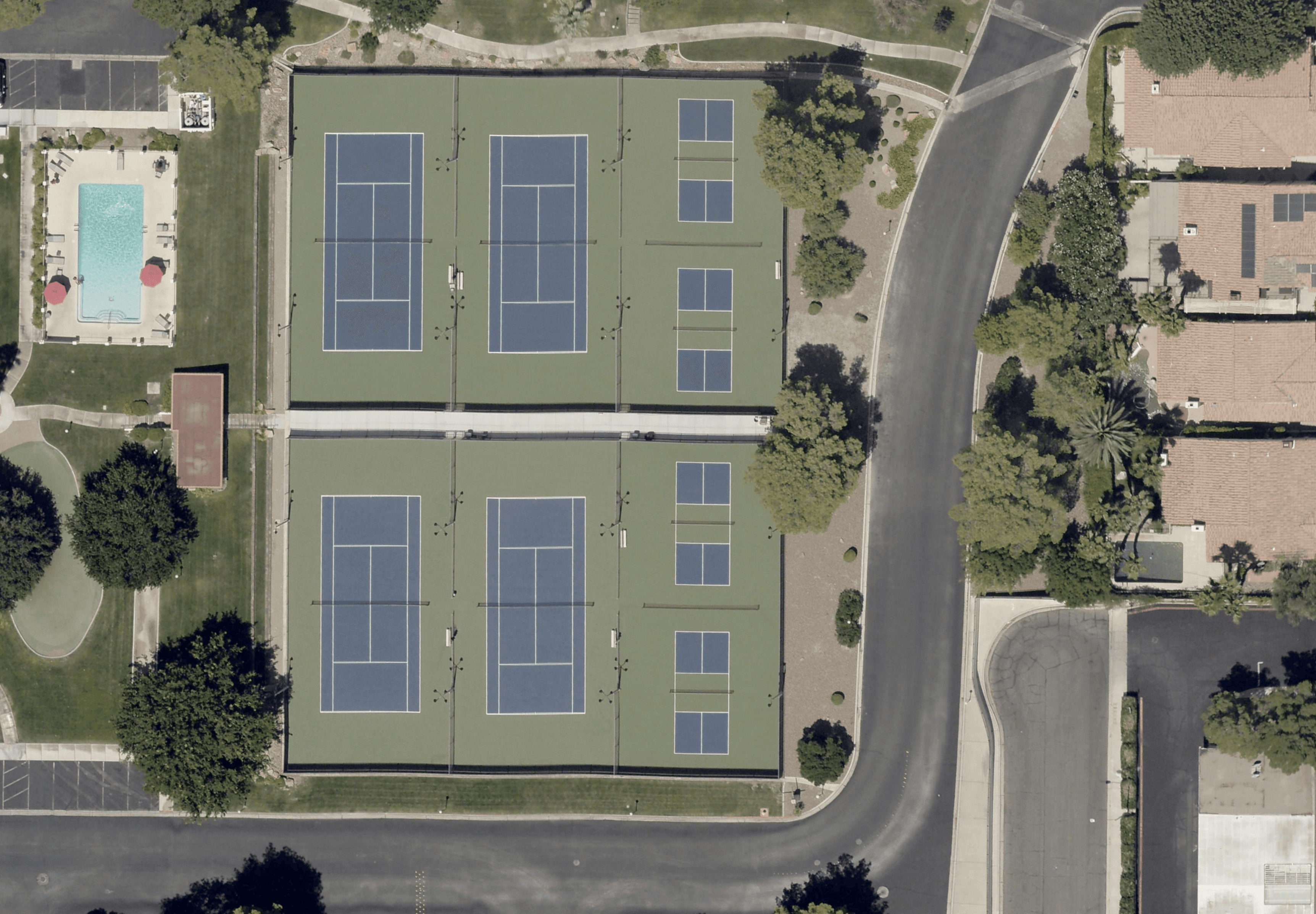Spanish Oaks Tennis Club pickleball courts