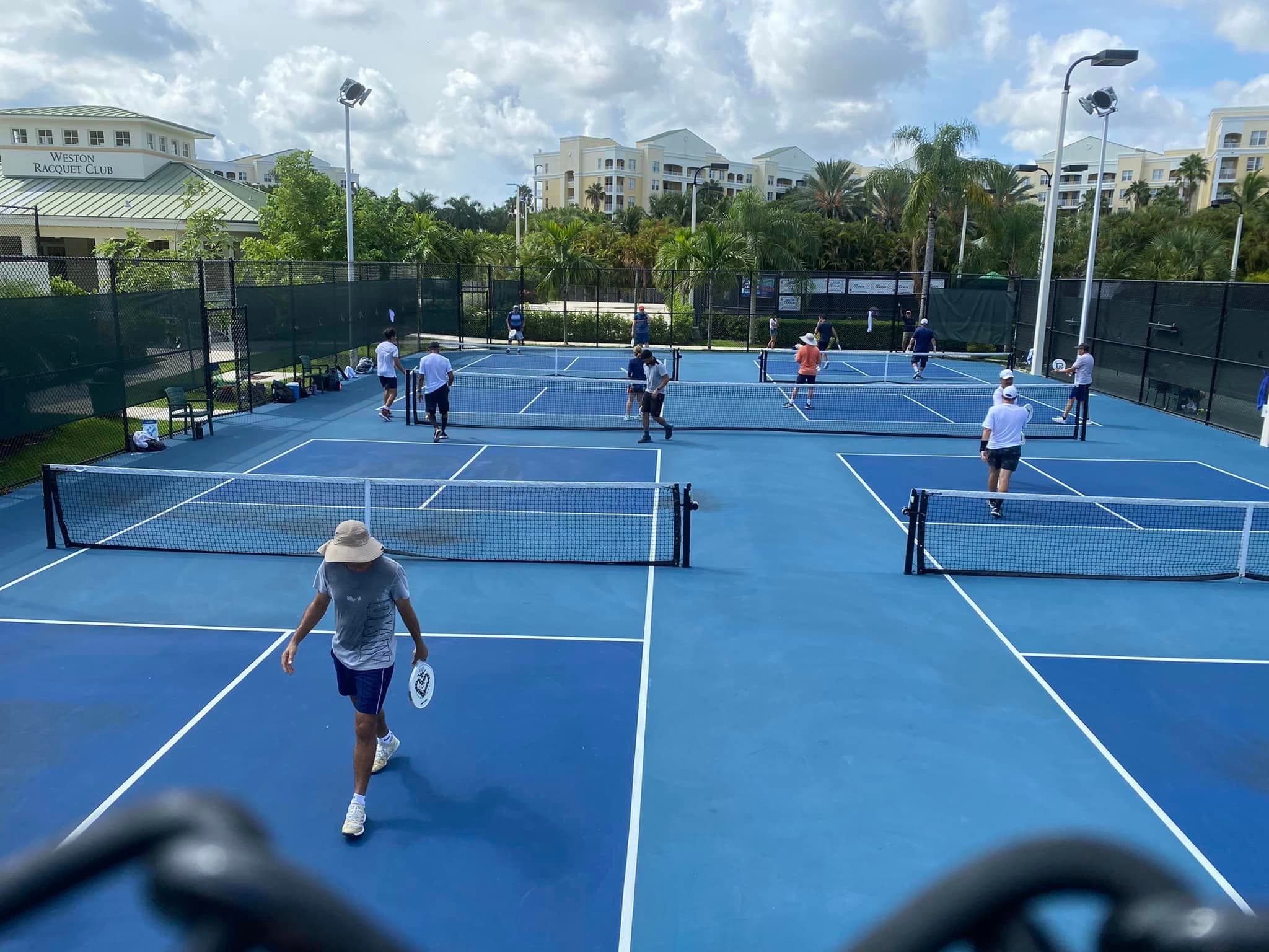 Weston Racquet Club pickleball courts