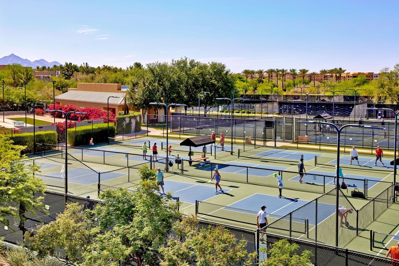 The JW Marriott Phoenix Desert Ridge Resort & Spa pickleball courts