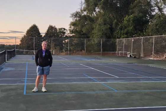 South Portland High Tennis courts pickleball courts
