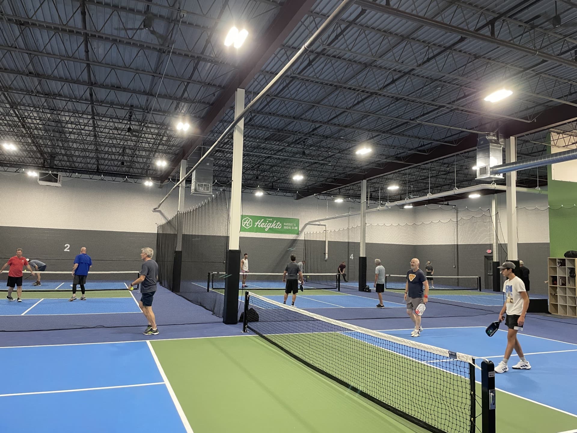 The Heights Racquet and Social Club pickleball courts